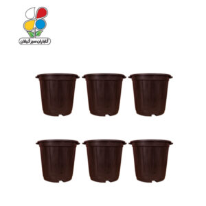 سطل کشاورزی ظرفیت 7 لیتری قهوه ای بسته 6 عددی